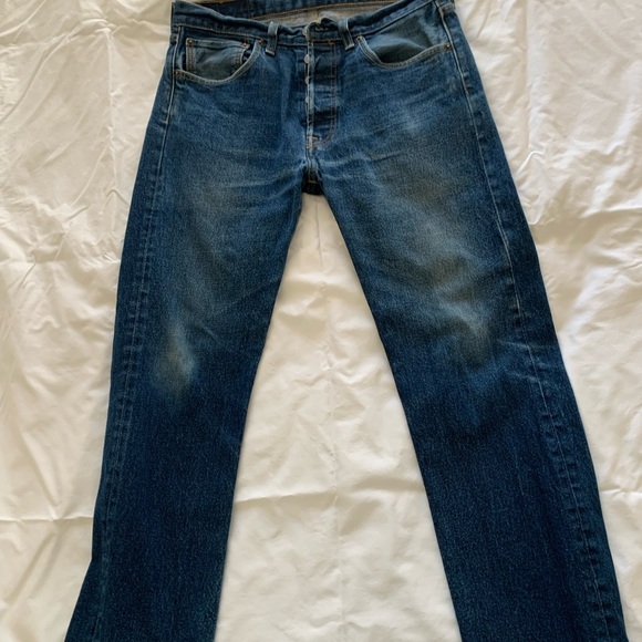 Levi's Men's Dark Blue Straight Jeans - Picture 3 of 5